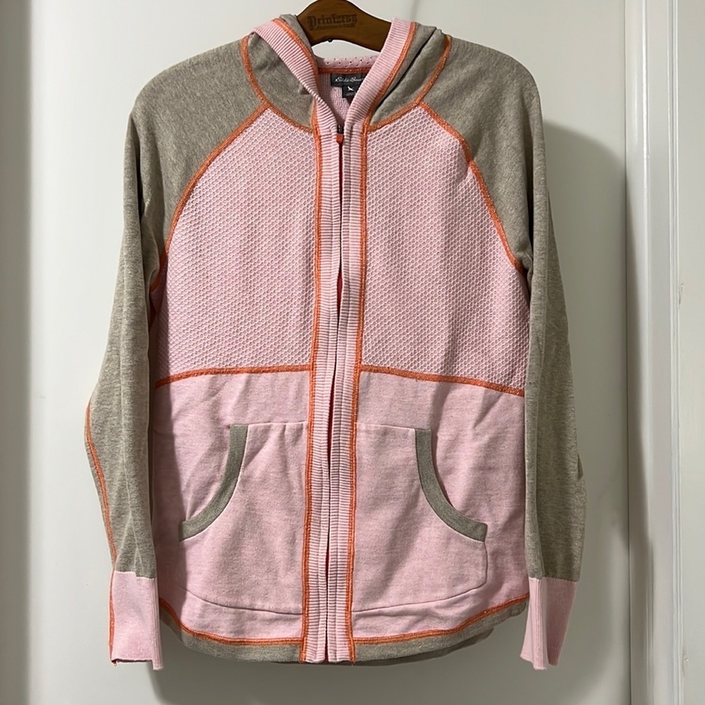 EDDIE Bauer Size Large Full Zip Hooded Sweatshirt